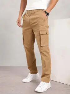Nautica Men Cotton Flex Smart Regular Fit Cargo Trousers