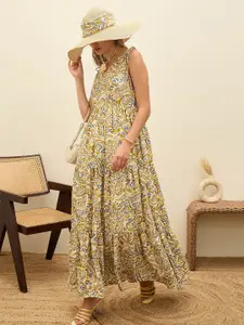 SASSAFRAS Print Maxi Dress