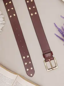 Aditi Wasan Men Embellished Leather Belt