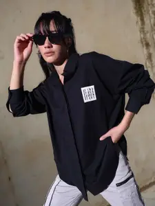 Hubberholme Women Comfort Oversized Cotton Solid Casual Shirt