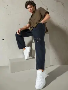 Hubberholme Men Comfort Cotton Relaxed Fit Mid-Rise Distress Jeans