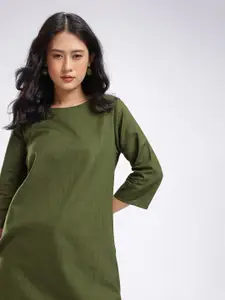 Anouk Rustic Striped Straight Kurta