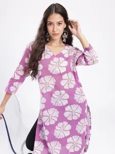 Anouk Rustic Floral Printed Straight Kurta
