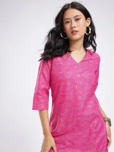 Anouk Rustic Floral Printed Kurta