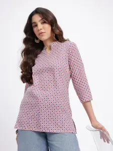 Anouk Rustic Geometric Print Straight Kurti