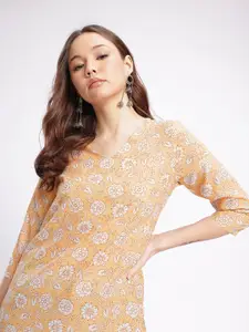 Anouk Rustic Floral Printed Kurta