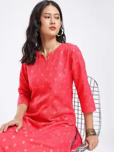Anouk Rustic Bandhani Floral Printed Kurta
