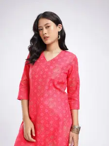 Anouk Rustic Floral Printed Kurta