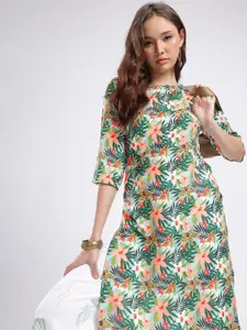 Anouk Rustic Floral Printed Kurta