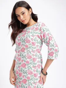 Anouk Rustic Floral Printed Straight Kurta