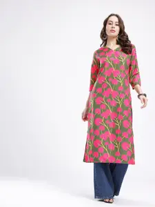 Anouk Rustic Floral Printed Kurta