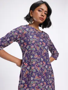 Anouk Rustic Ethnic Motifs Printed Kurta