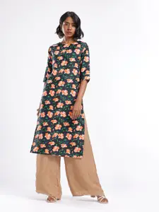 Anouk Rustic Floral Printed Kurta