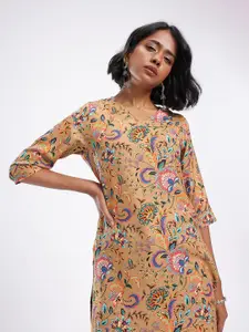 Anouk Rustic Pure Cotton Floral Printed Kurta