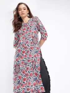 Anouk Rustic Floral Printed Kurta