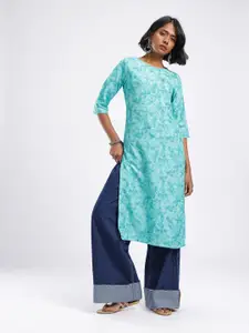 Anouk Rustic Floral Printed Kurta