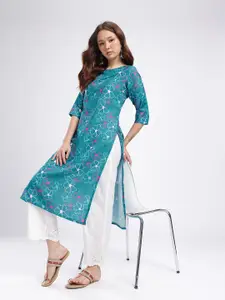 Anouk Rustic Floral Printed Straight Kurta