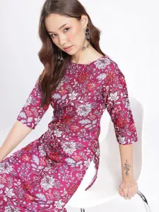 Anouk Rustic Floral Printed Straight Kurta