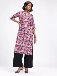 Anouk Rustic Floral Printed Kurta