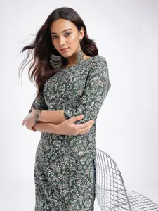 Anouk Rustic Floral Printed Straight Kurta