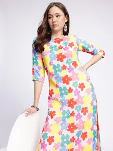 Anouk Rustic Floral Printed Straight Kurta