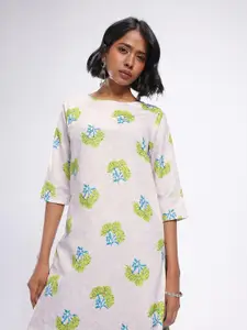 Anouk Rustic Floral Printed Kurta