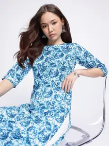 Anouk Rustic Geometric Dyed Kurta