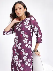 Anouk Rustic Floral Printed Straight Kurta