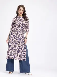 Anouk Rustic Floral Printed Kurta