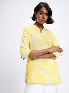 Anouk Rustic Floral Printed Straight Kurti