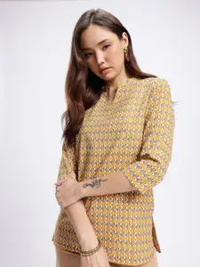 Anouk Rustic Geometric Printed Straight Kurti