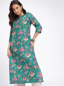 Anouk Rustic Floral Printed Kurta