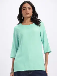 Anouk Rustic Striped Short Kurti