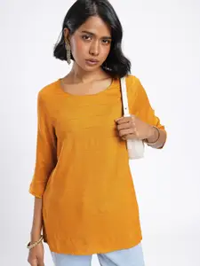 Anouk Rustic Horizontal Striped Straight Kurti