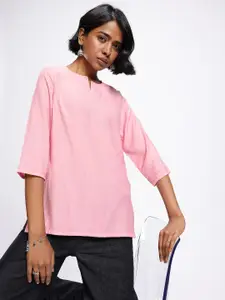 Anouk Rustic Striped Straight Kurti