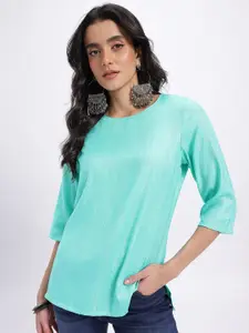 Anouk Rustic Self Striped Kurti