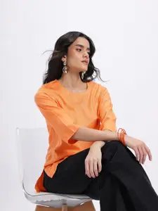 Anouk Rustic Self Striped Kurti