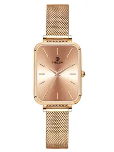 Carlton London Women Dial & Stainless Steel Bracelet Style Straps Analogue Watch CLDWMS-06