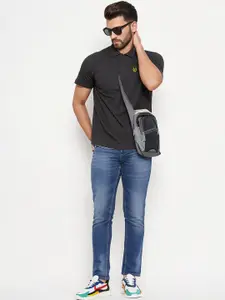 Moda Rapido Men Solid Polo Collar Cotton T-shirt