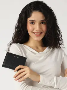 Fastrack Women Textured PU Two Fold Wallet