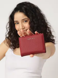 Fastrack Women Textured PU Two Fold Wallet