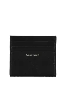 Fastrack Women Woven Design PU Card Holder