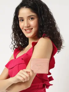 Fastrack Women Embroidered PU Card Holder