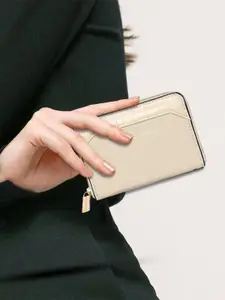 Kenneth Cole Women Abstract Textured PU Zip Around Wallet