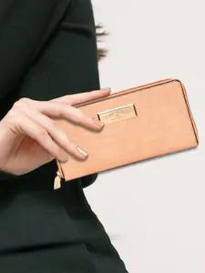 Kenneth Cole Women Abstract Textured PU Zip Around Wallet