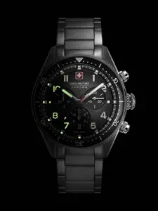 SWISS MILITARY HANOWA Men Bracelet Style Straps Analogue Chronograph Swiss Made Watch