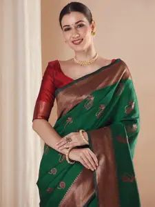 Saree mall Ethnic Motifs Zari Paithani Sarees