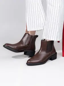 The Roadster Lifestyle Co Block-Heeled Chelsea Boots