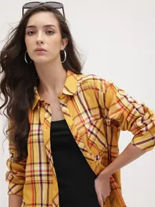 The Roadster Lifestyle Co. Tartan Checked Casual Shirt