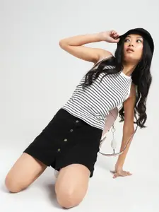 Sera Denim A-Line Mini Skirt